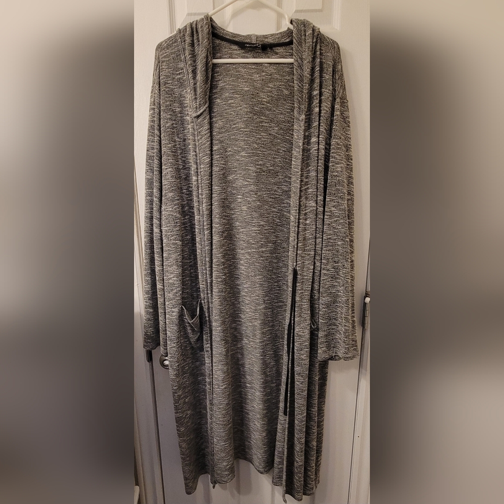 Long Grey Women's Cardigan